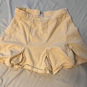 BDG Cream Mini Corduroy Skirt